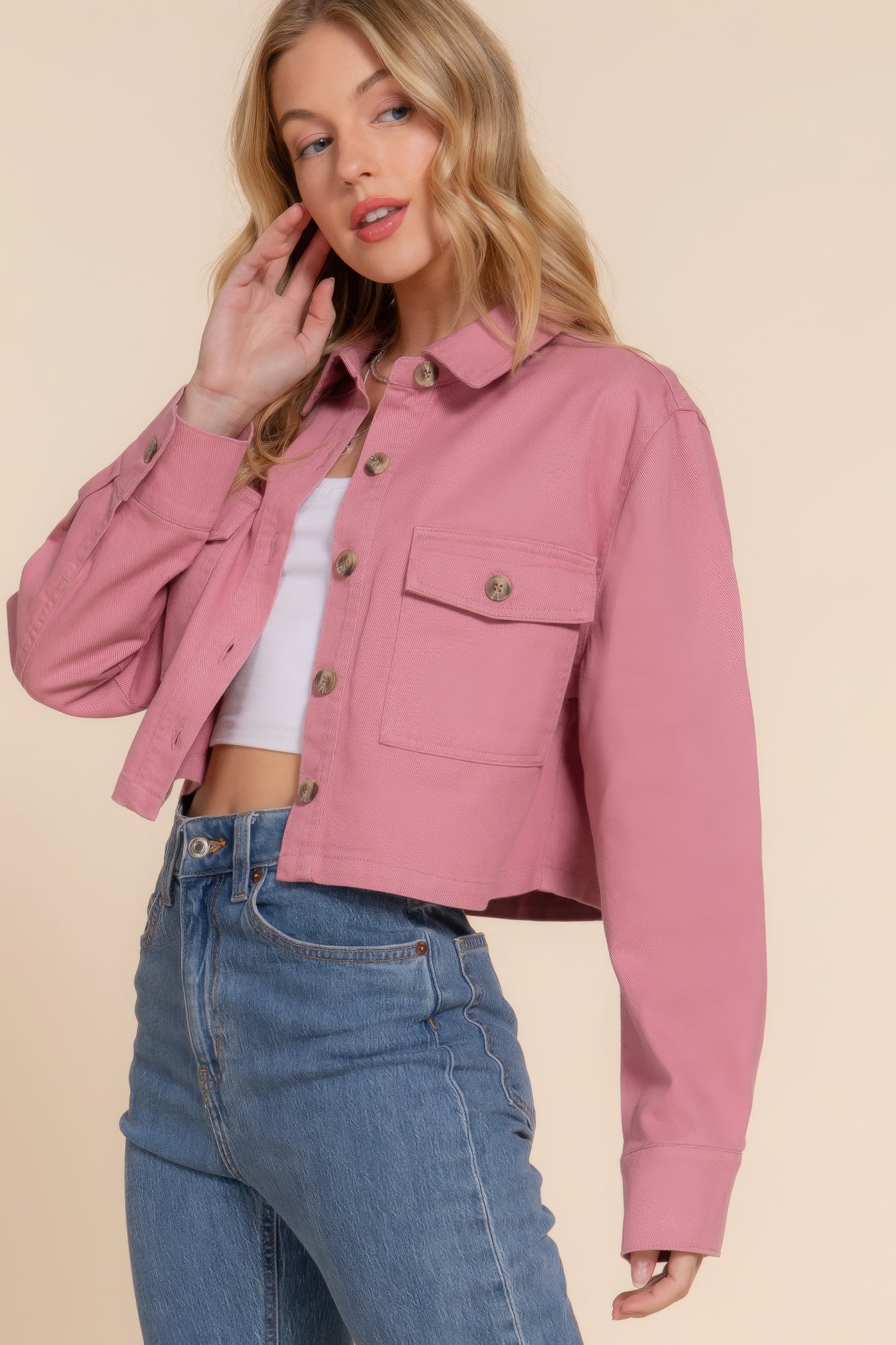 Pink Short Jacket | Women's Short Jacket | Nova Store