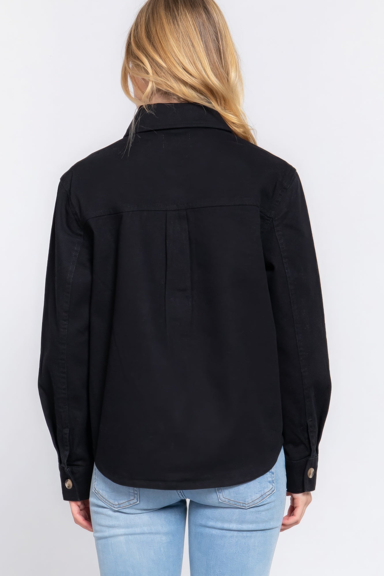 Black Denim Jacket | Women's Denim Jacket | Nova Store