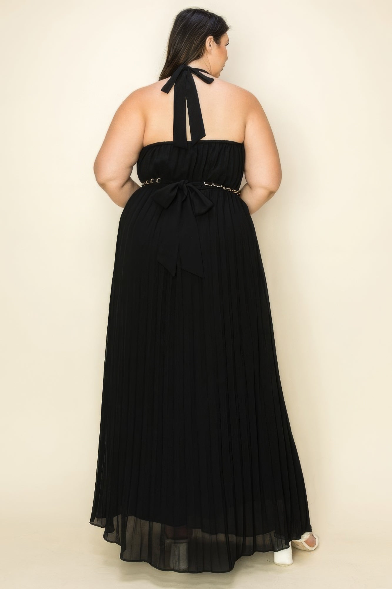 Cut Out Maxi Dress | Plated Maxi Dress | Nova Store