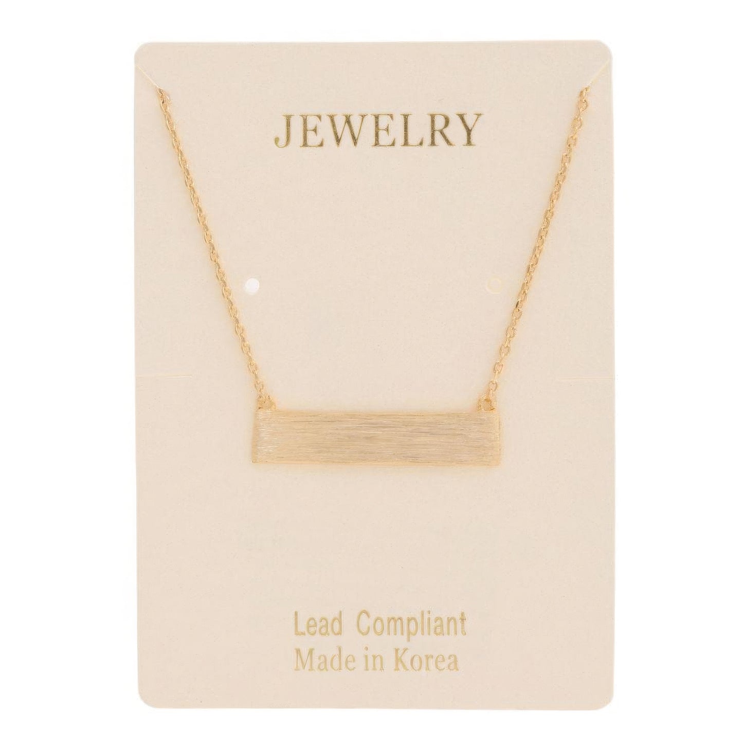 Bar Pendant Necklace | Gold Bar Necklace | Nova Store