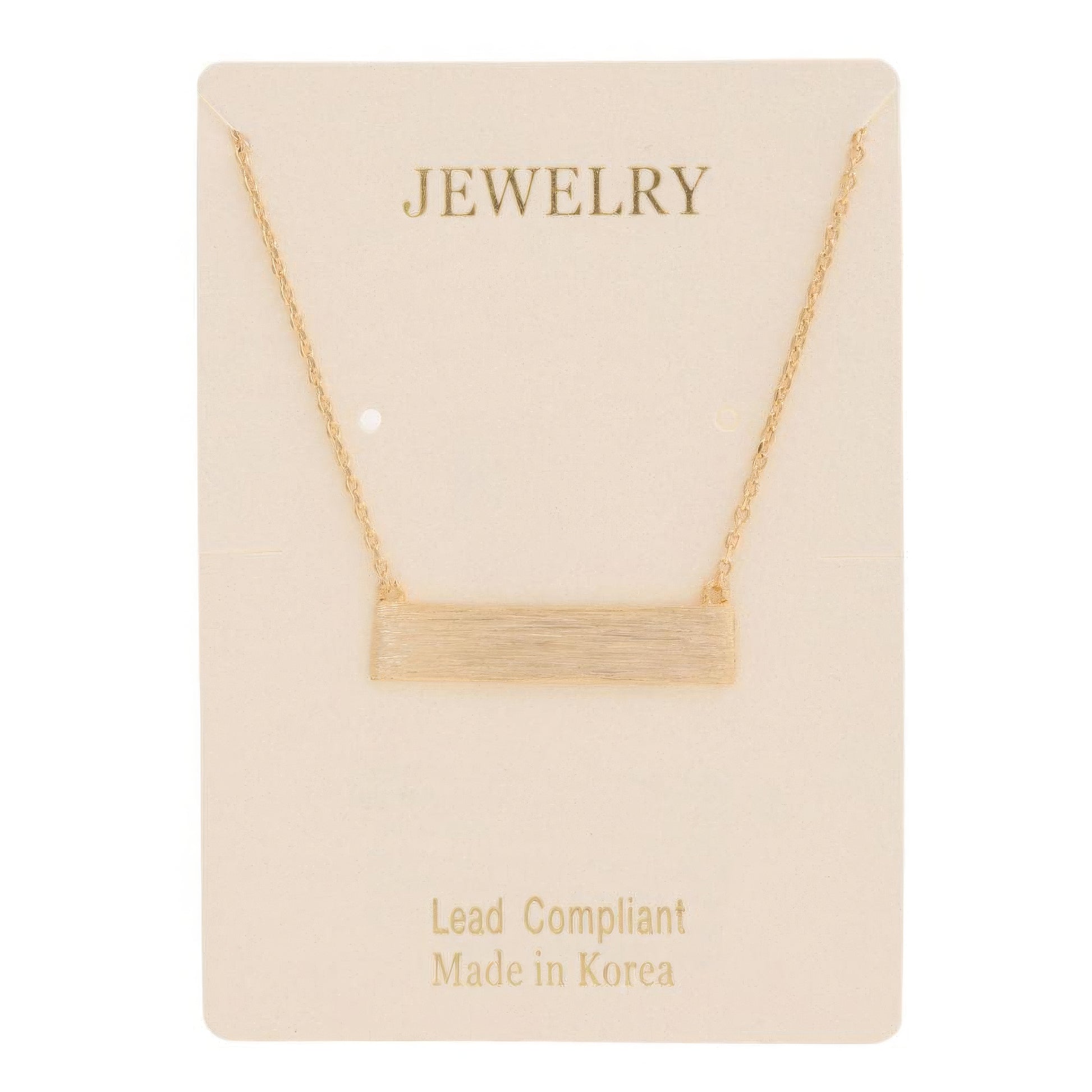 Bar Pendant Necklace | Gold Bar Necklace | Nova Store