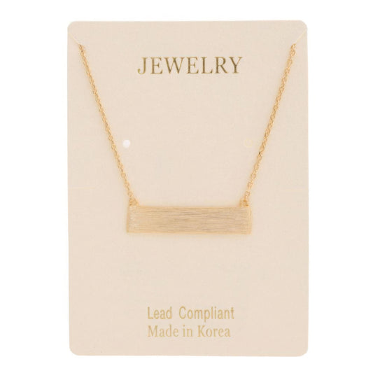 Bar Pendant Necklace | Gold Bar Necklace | Nova Store