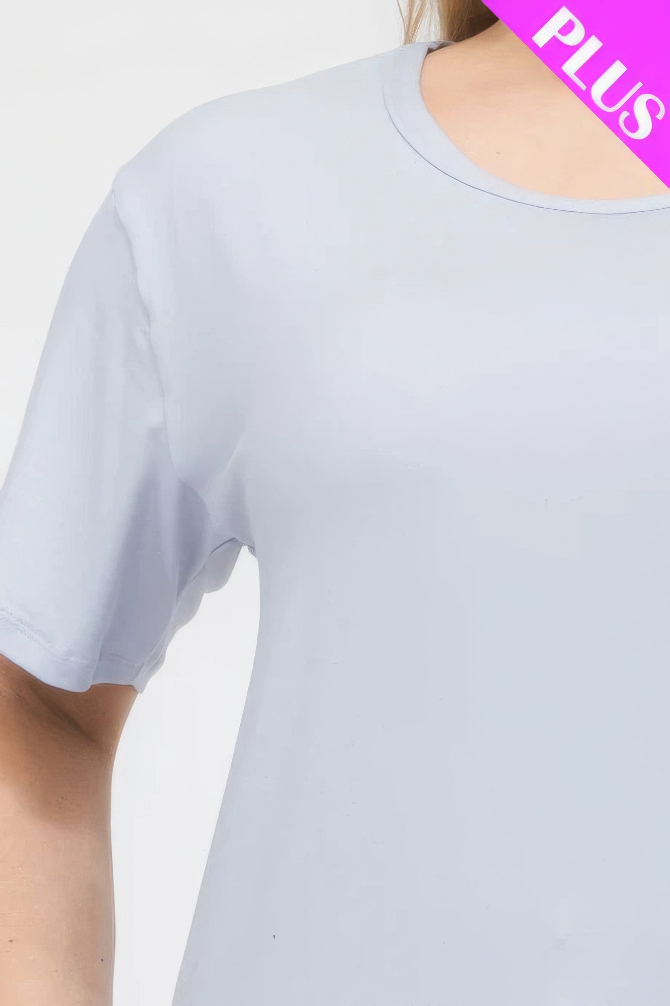 Plus Size Basic Short Sleeve T-shirt - Nova Store