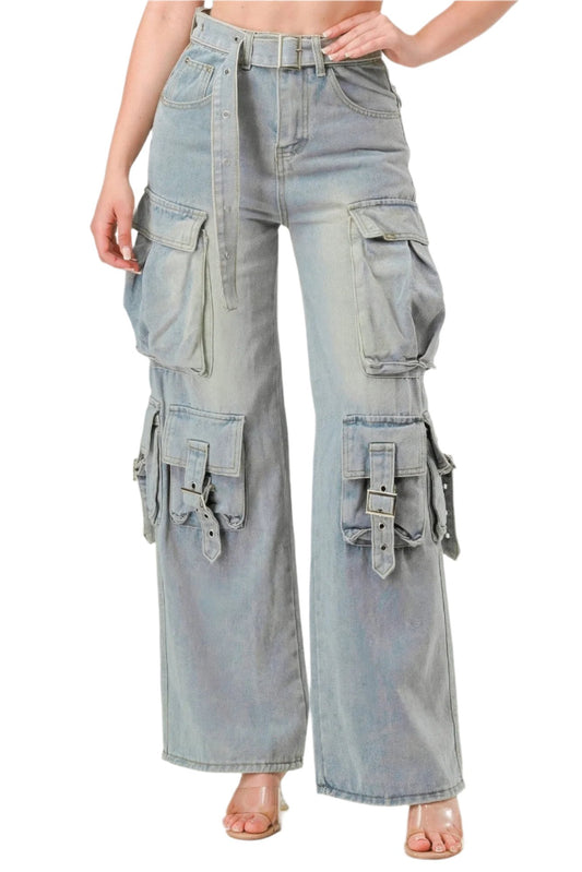 Cargo Jean Pants | Denim Jean Pants | Nova Store