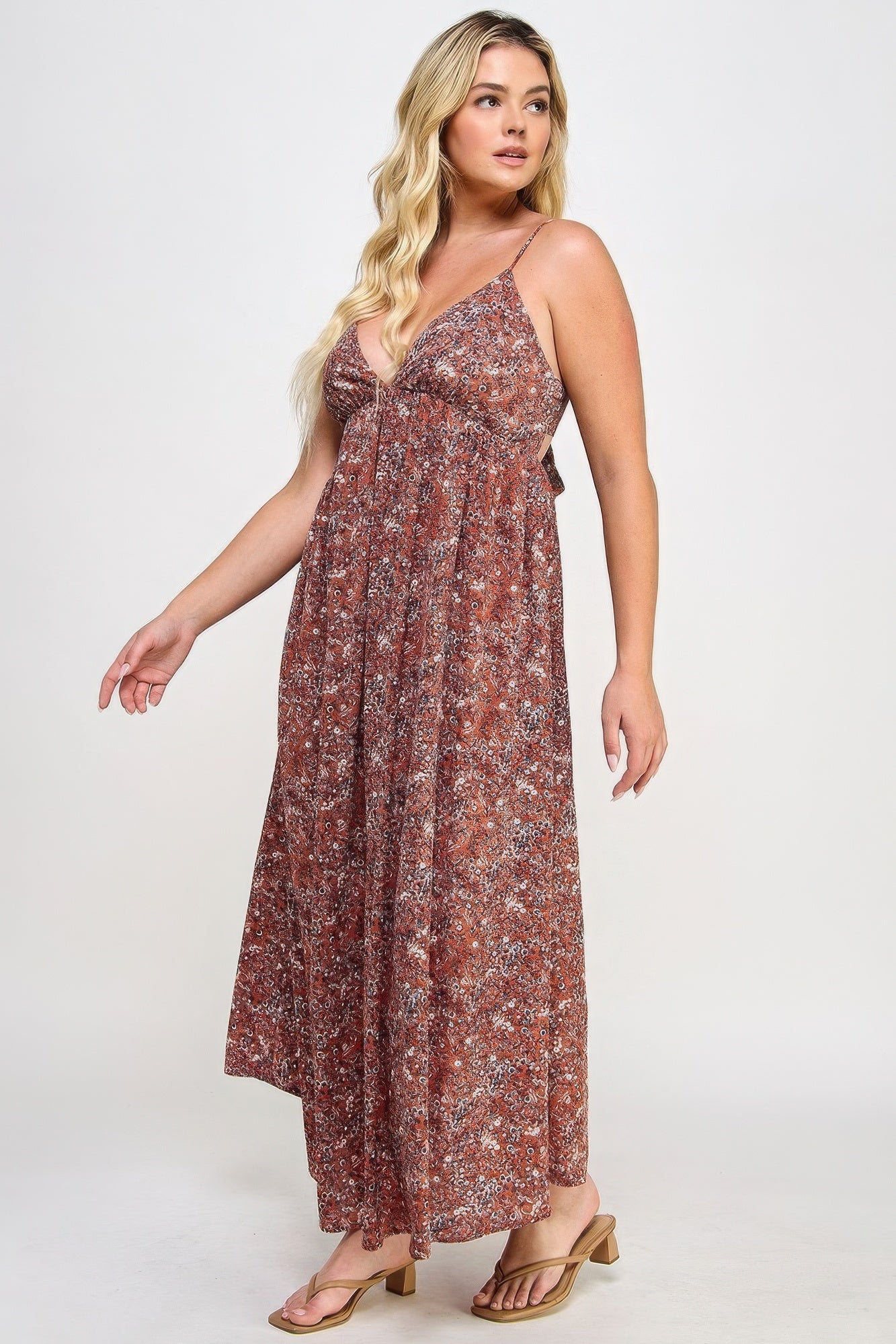 Tie Back Maxi Dress | Floral Tie Back Dress | Nova Store