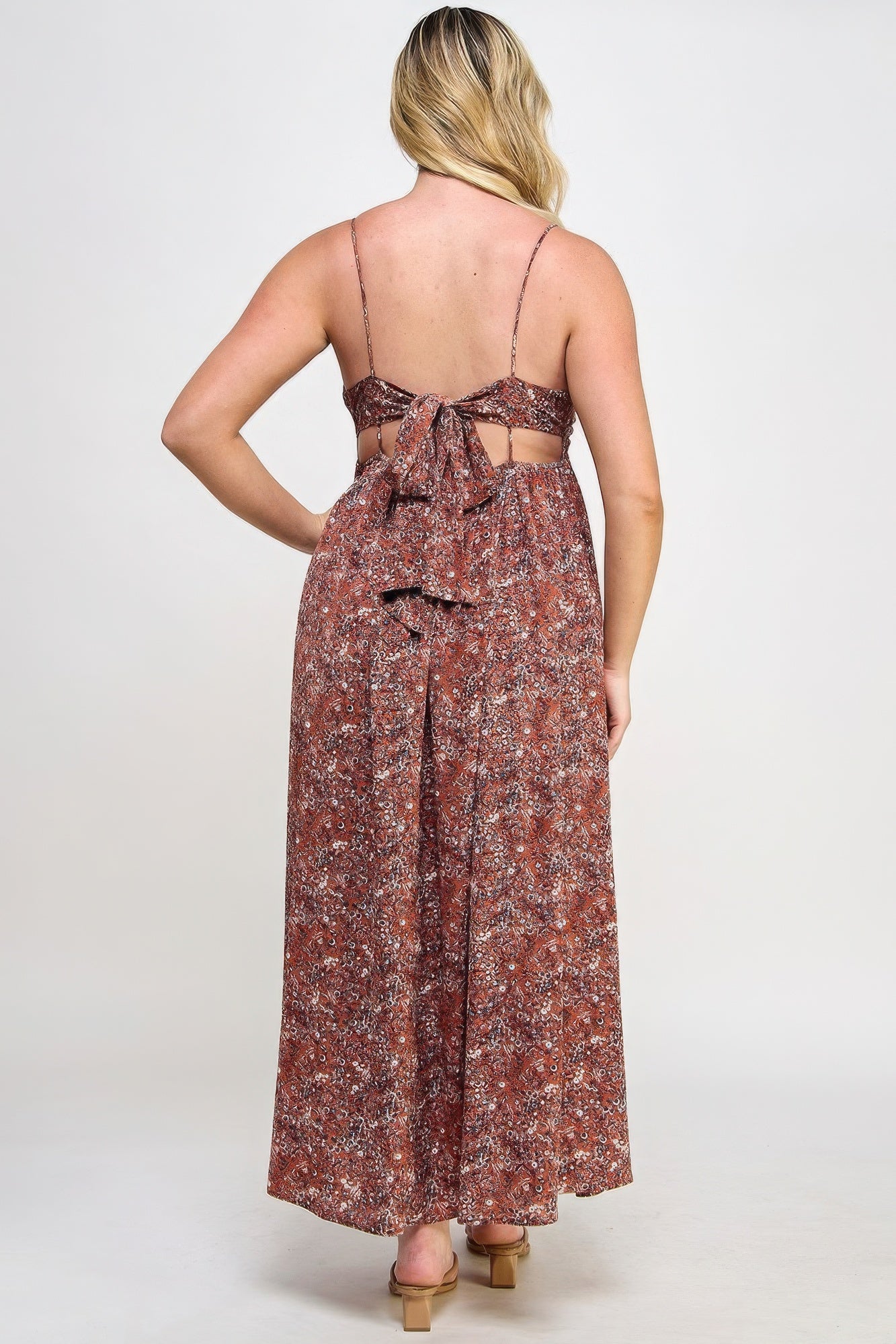 Tie Back Maxi Dress | Floral Tie Back Dress | Nova Store