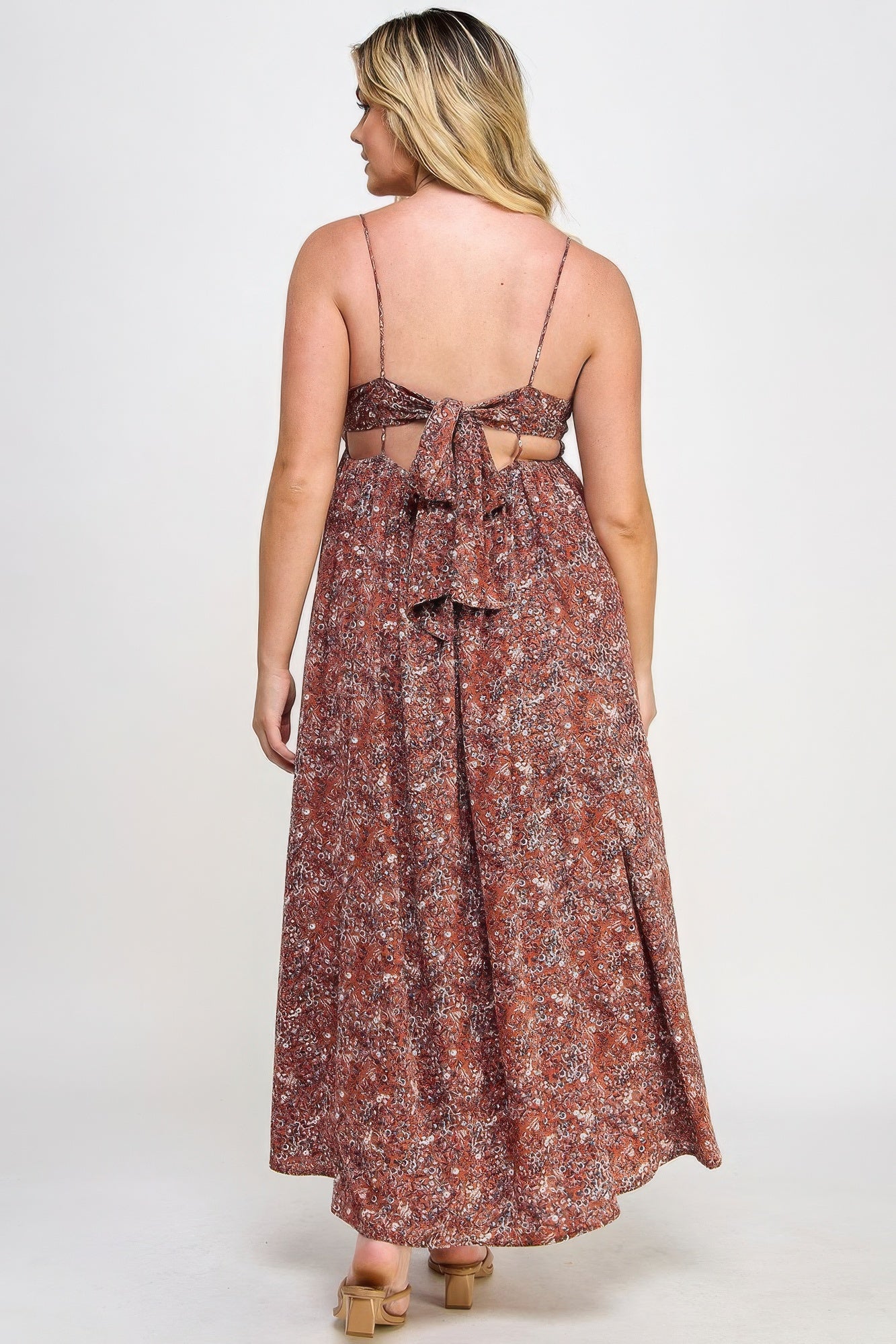Tie Back Maxi Dress | Floral Tie Back Dress | Nova Store