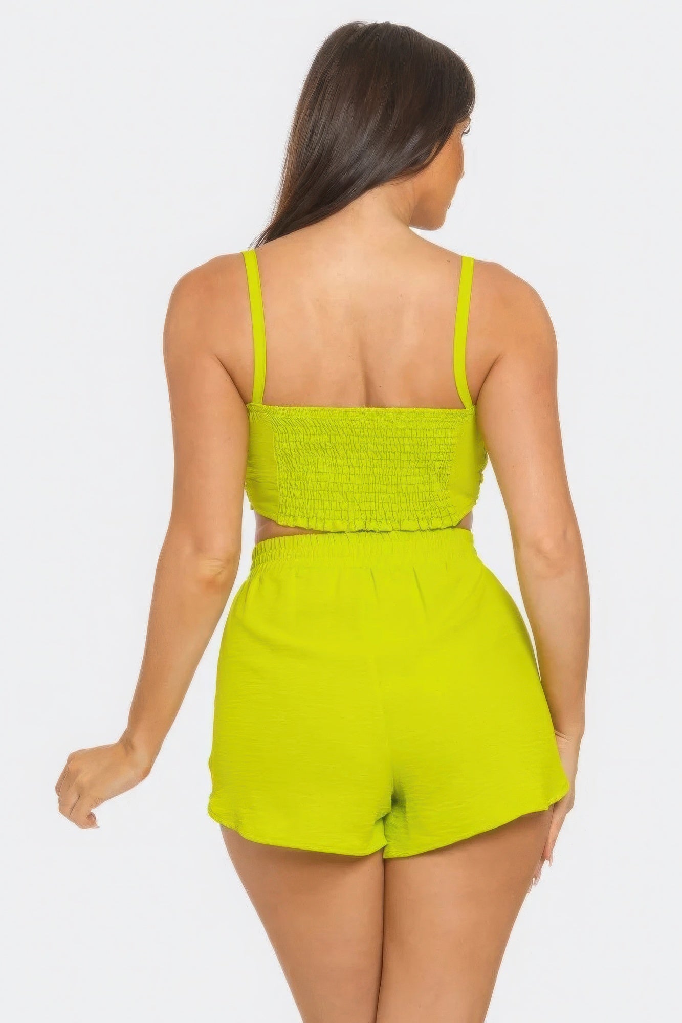 Yellow Top And Shorts Set | Yellow Shorts Set | Nova Store