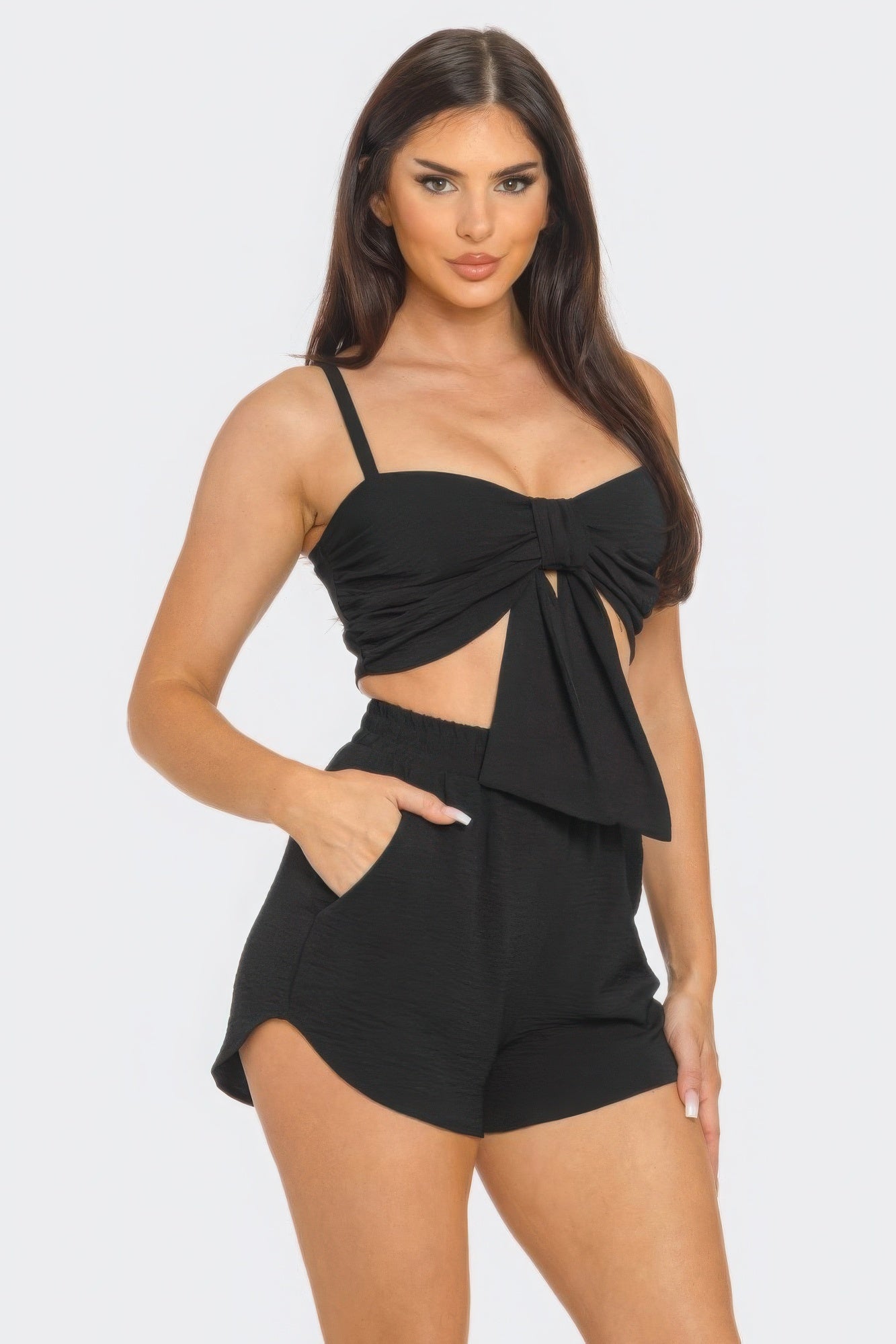 Tie Top and Shorts Set | Top and Shorts Set | Nova Store