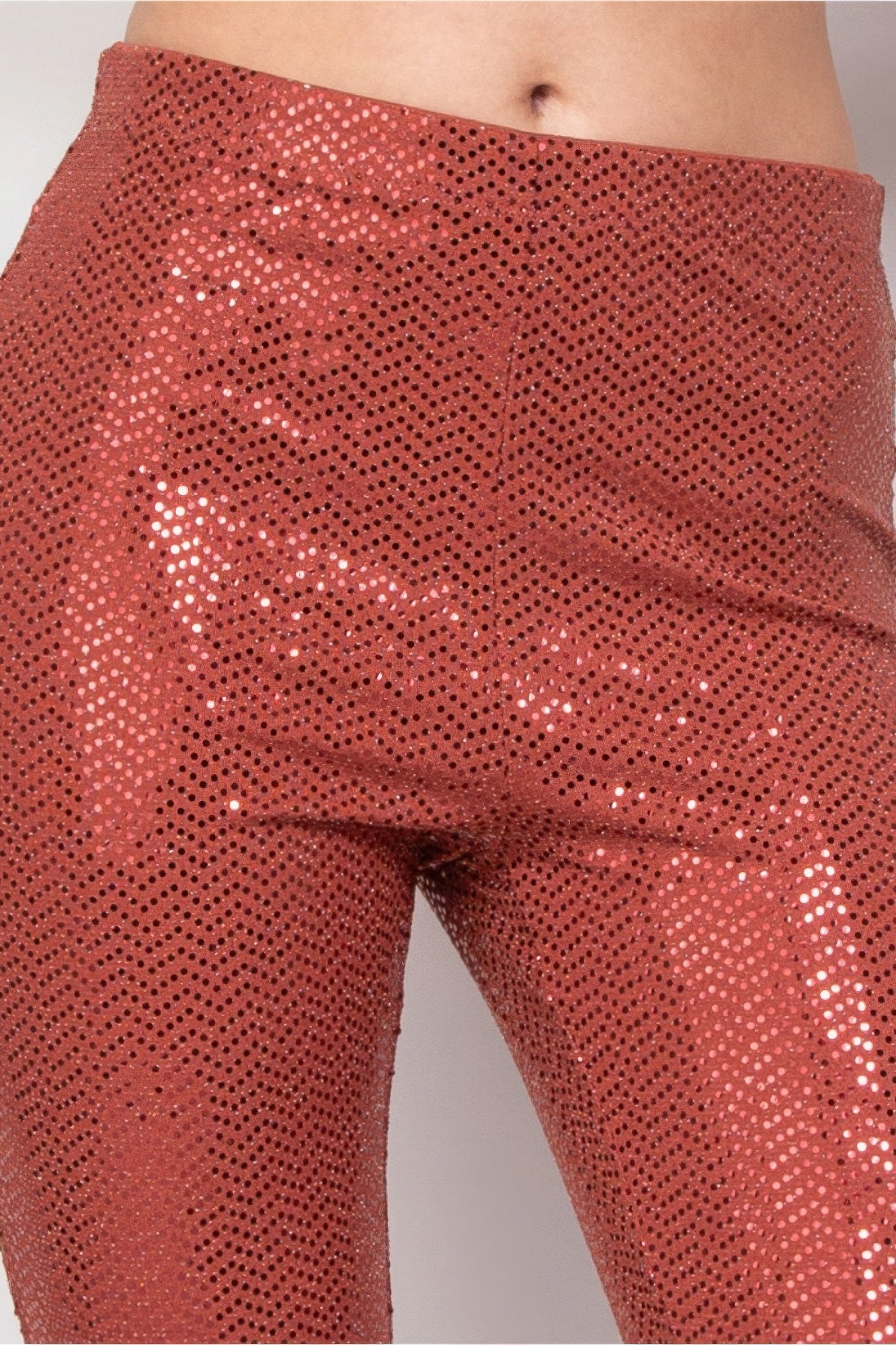 Sequined Fit & Flare Midrise Pants - Nova Store