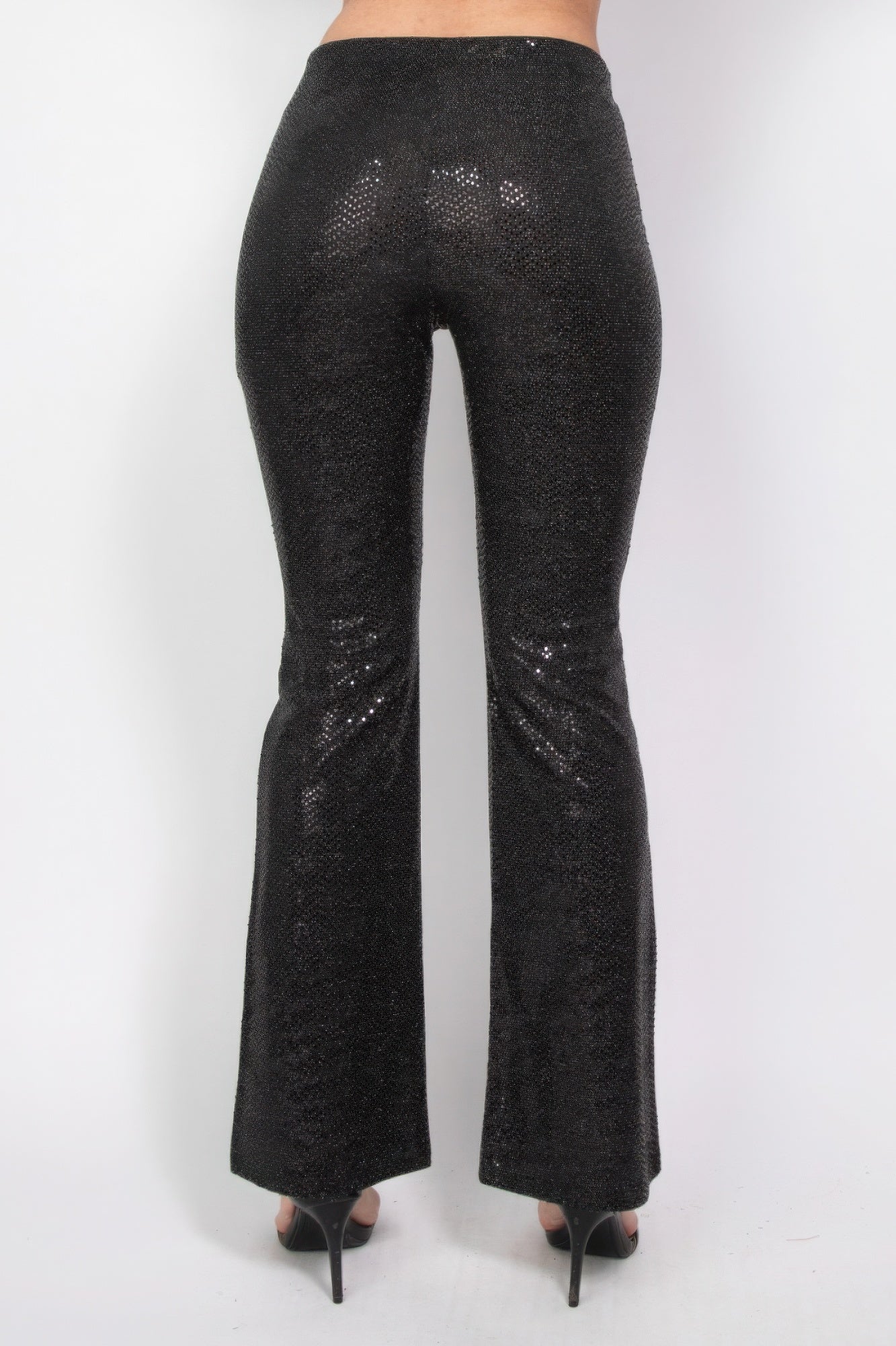 Sequined Fit & Flare Midrise Pants - Nova Store