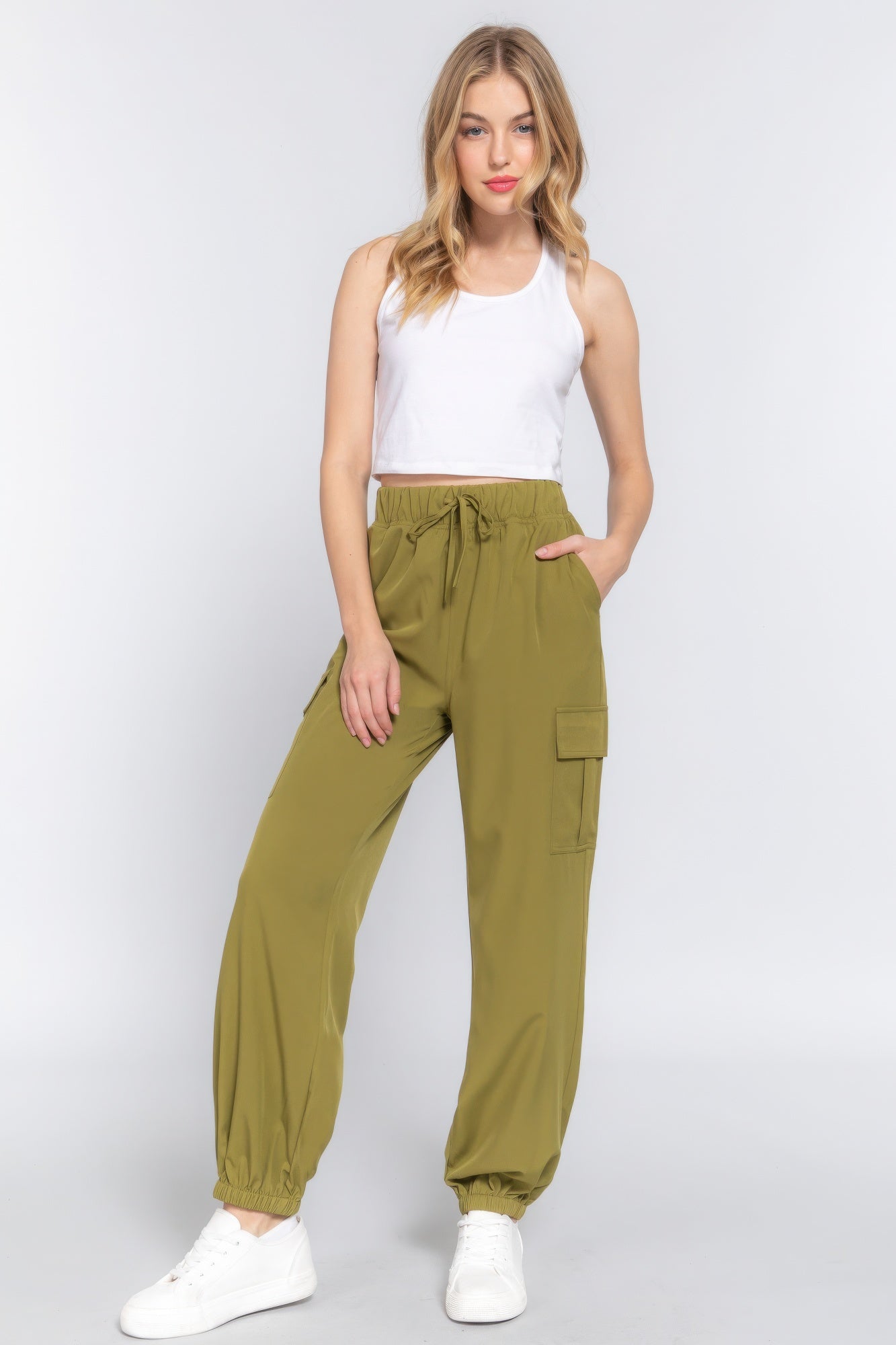 Green Jogger Pants | Green Cargo Pants | Nova Store