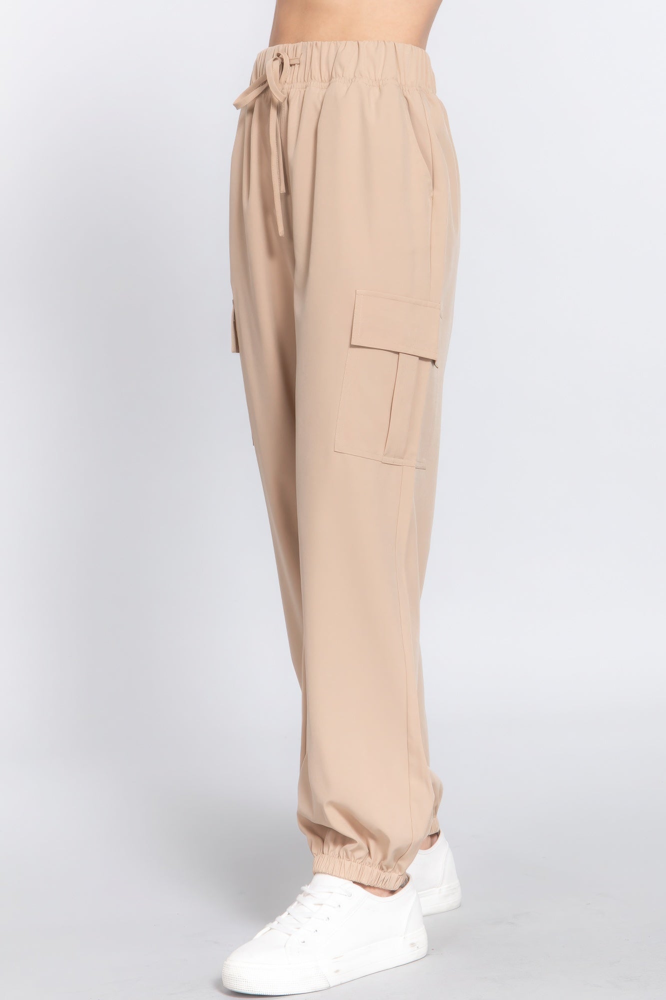 Beige Jogger Pants | Cargo Jogger Pants | Nova Store