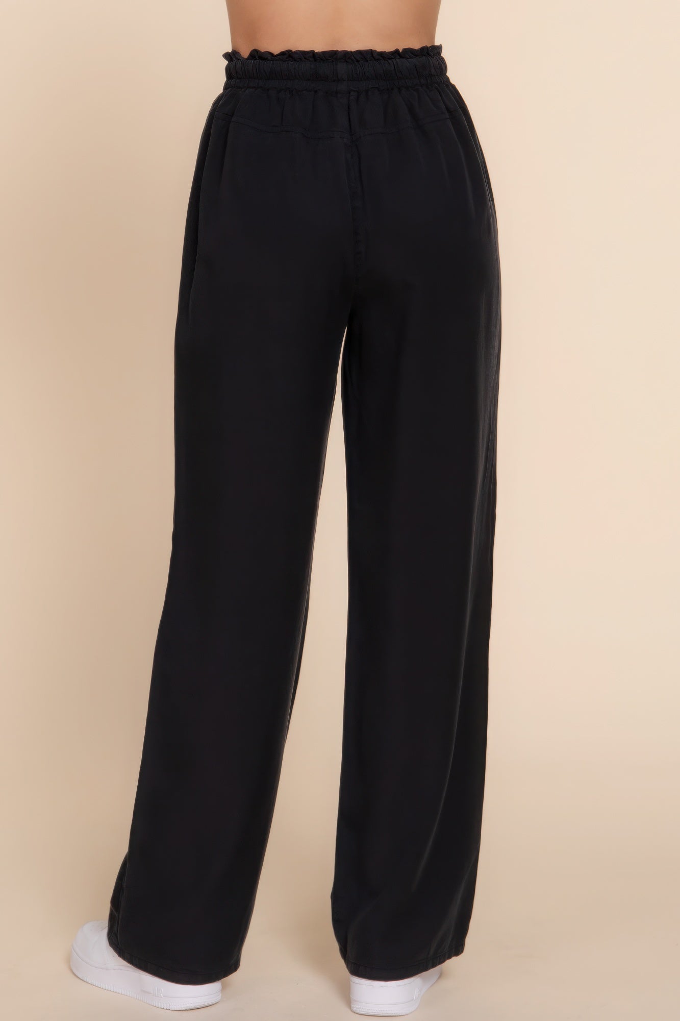 Black Elastic Waist Pants | Black Elastic Pants | Nova Store