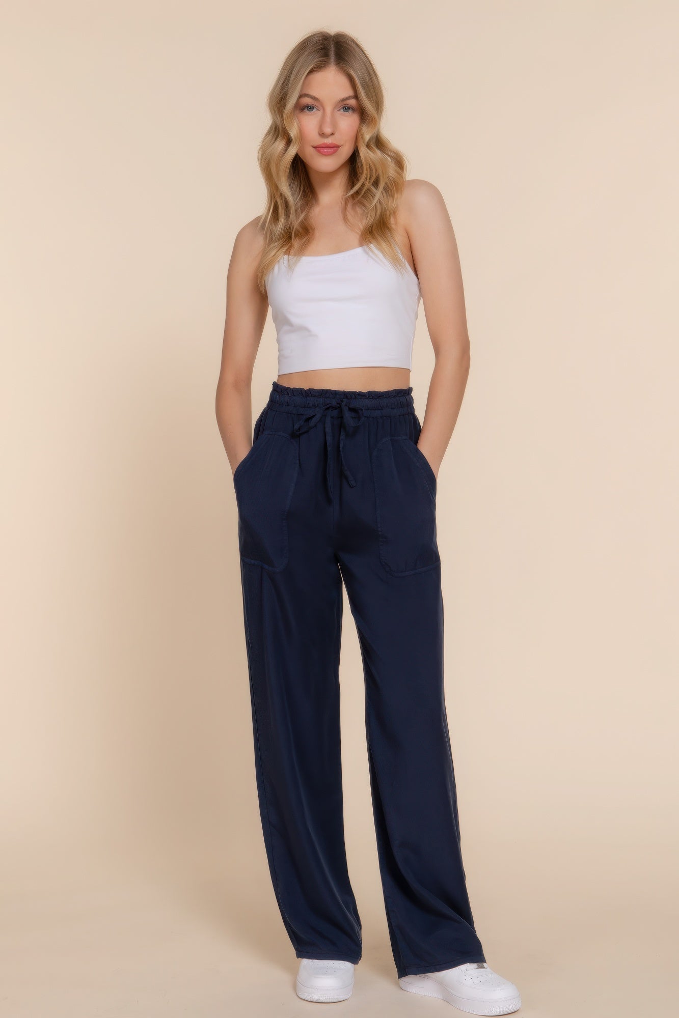 Stylish Elastic Waist Pants | Stylish Elastic Pants | Nova Store