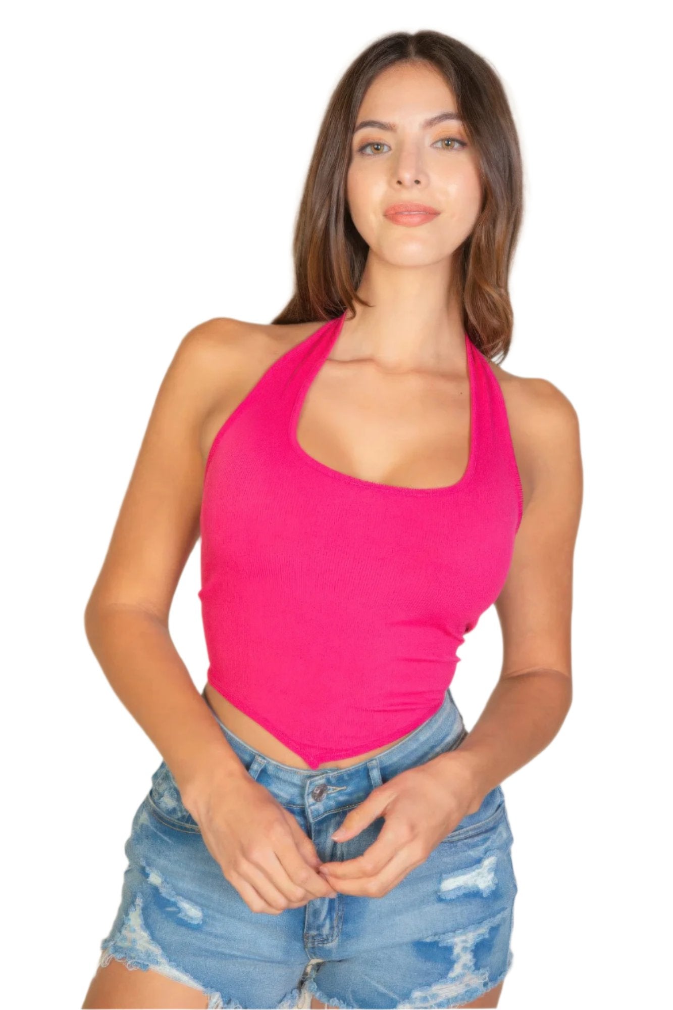 Tank Bandana Hem Square Neck Top