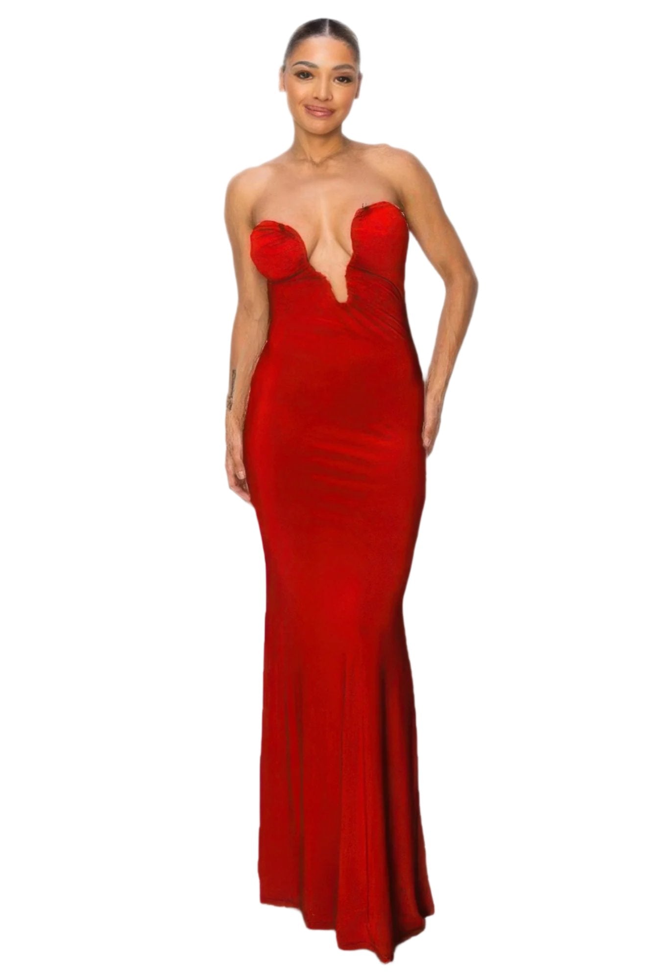 Red Glitter Maxi Dress | Red Glitter Dress | Nova Store