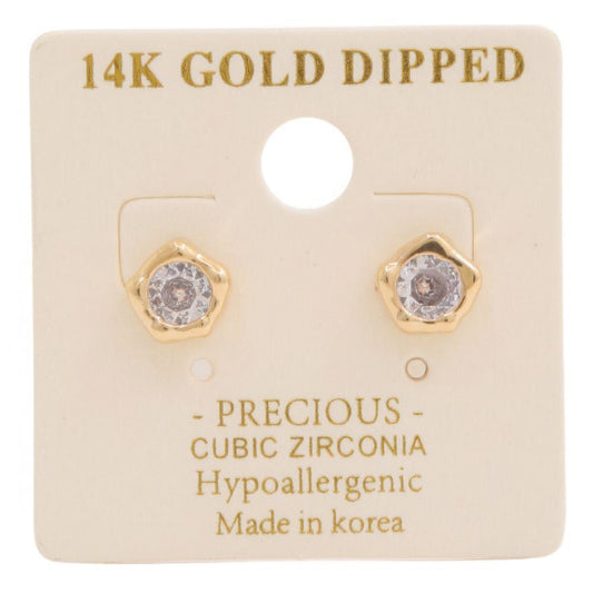 Stone Stud Earring | CZ Stud Earring | Nova Store