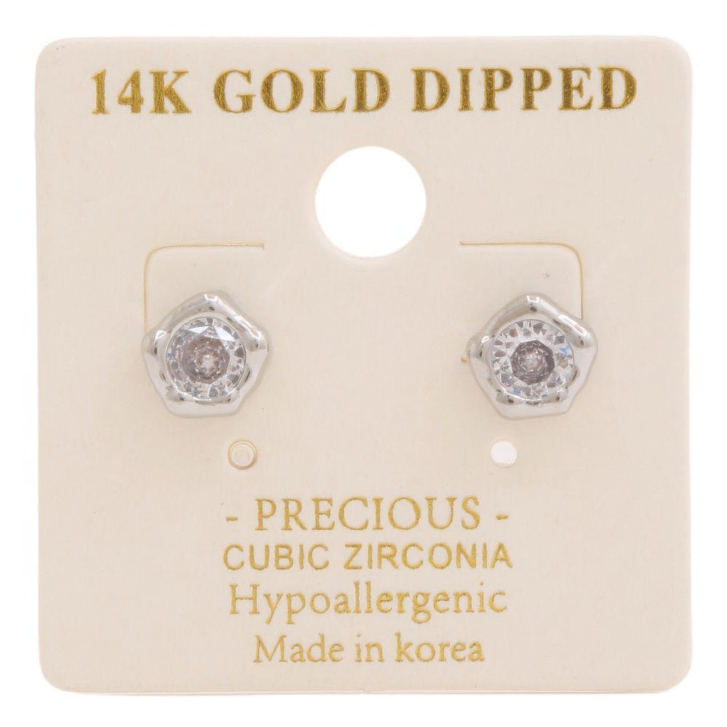 Stone Stud Earring | CZ Stud Earring | Nova Store