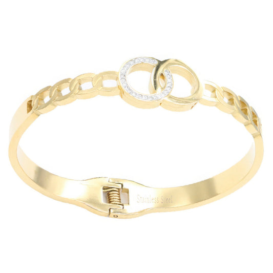 Stainless Steel Metal Hinged Bracelet - Nova Store