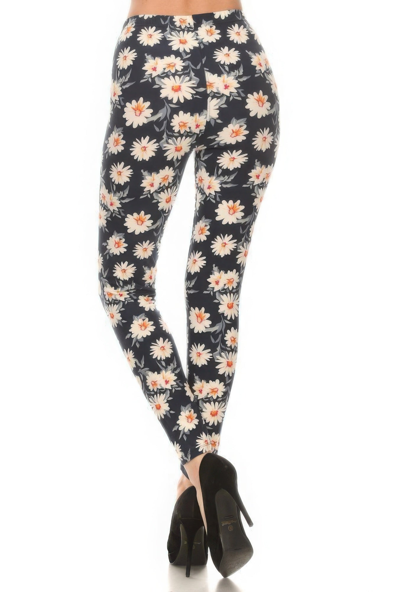 Super Soft Peach Skin Fabric, Multi-color Printed Knit Leggings