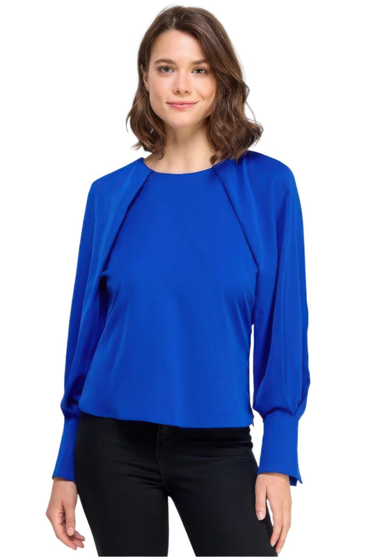 Raglan Long Sleeve Top With Back Neck Tie - Nova Store