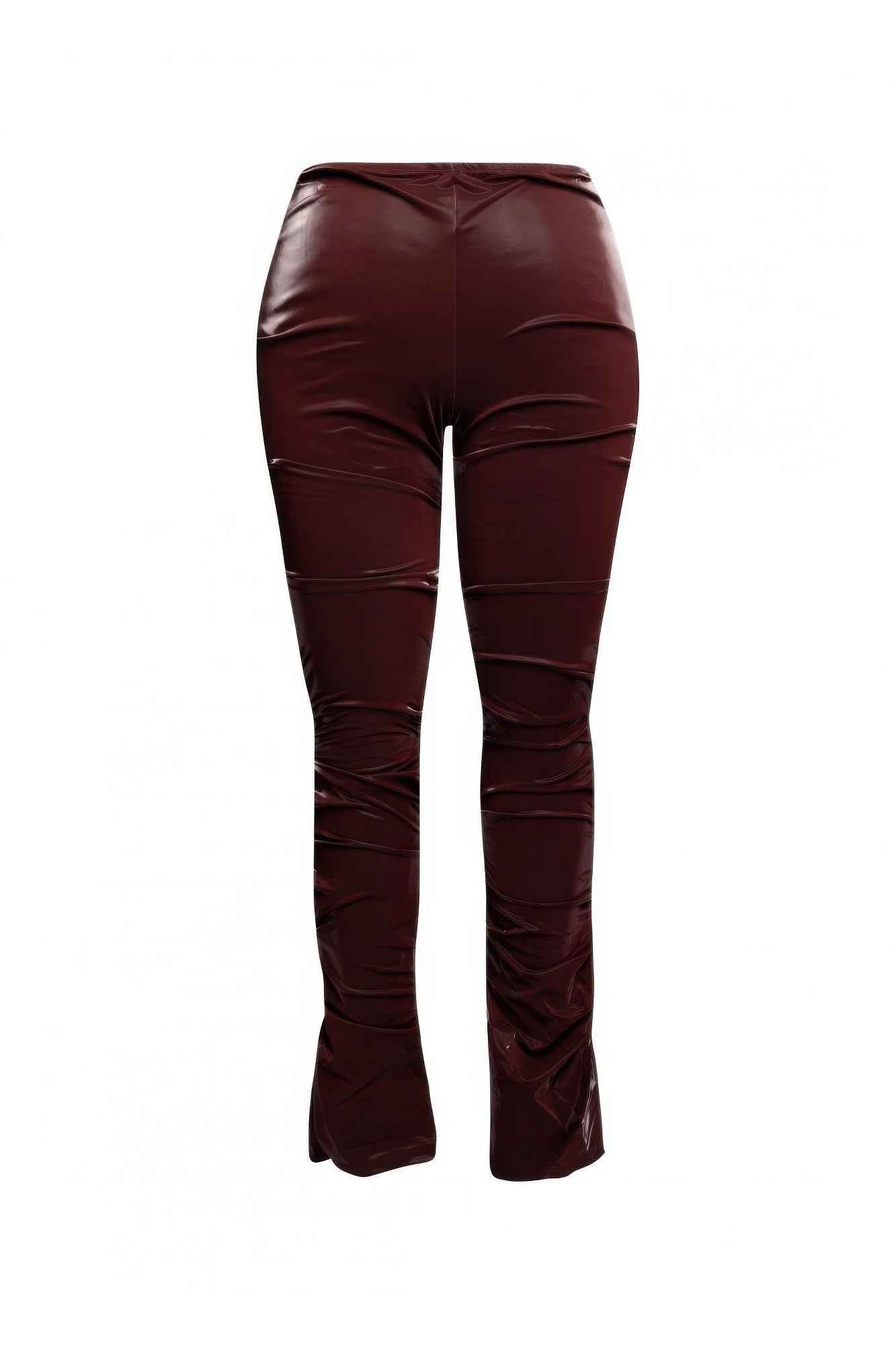 Velvet Pu Ruched Pants