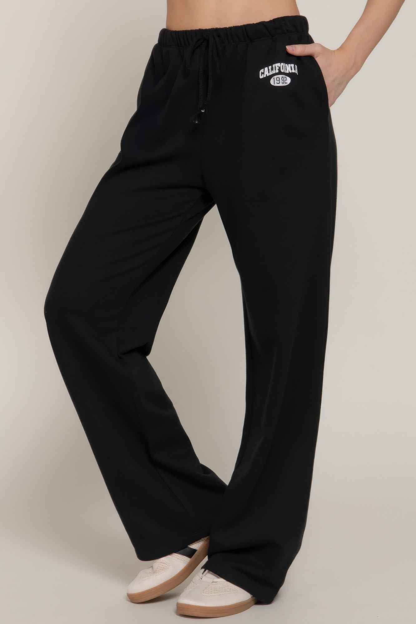 Waistband Print Detail Sweatpants