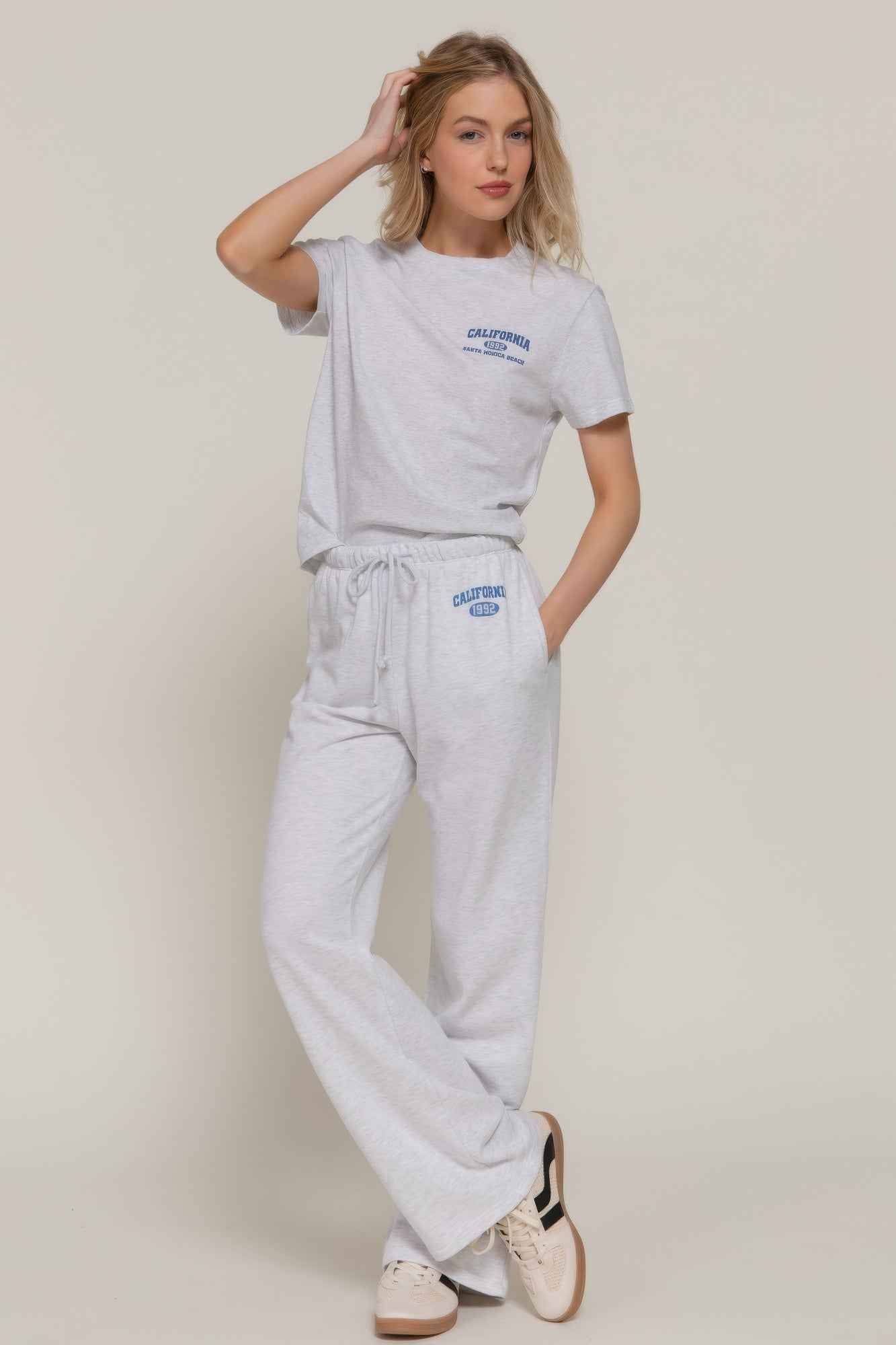 Waistband Print Detail Sweatpants
