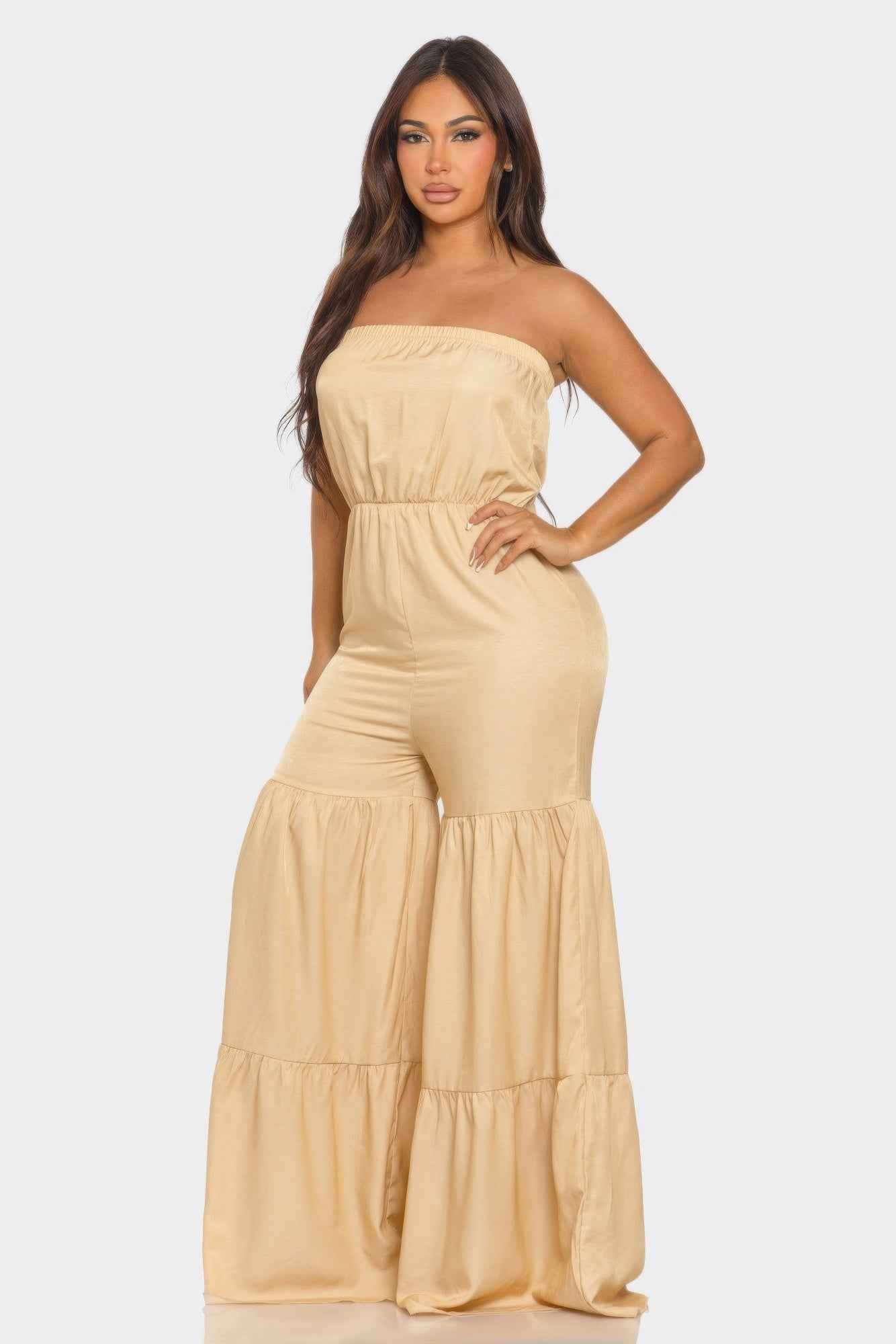 Jumpsuit Ruffle Hem