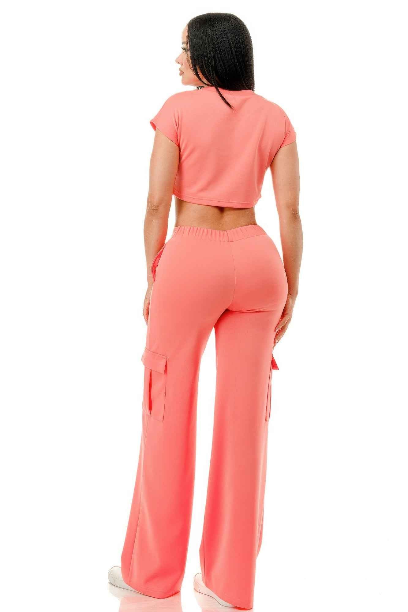 Wide Pants Cargo Set