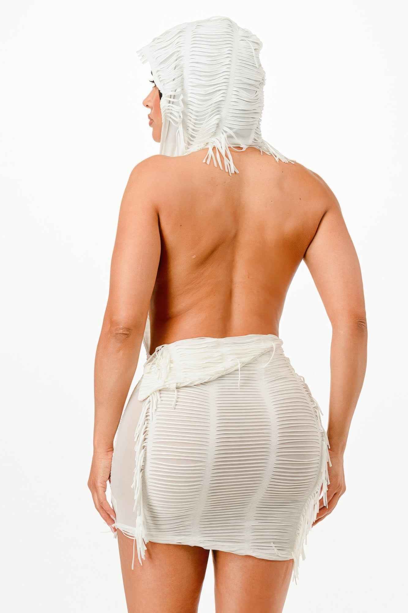 Hooded Bodycon Short Dress