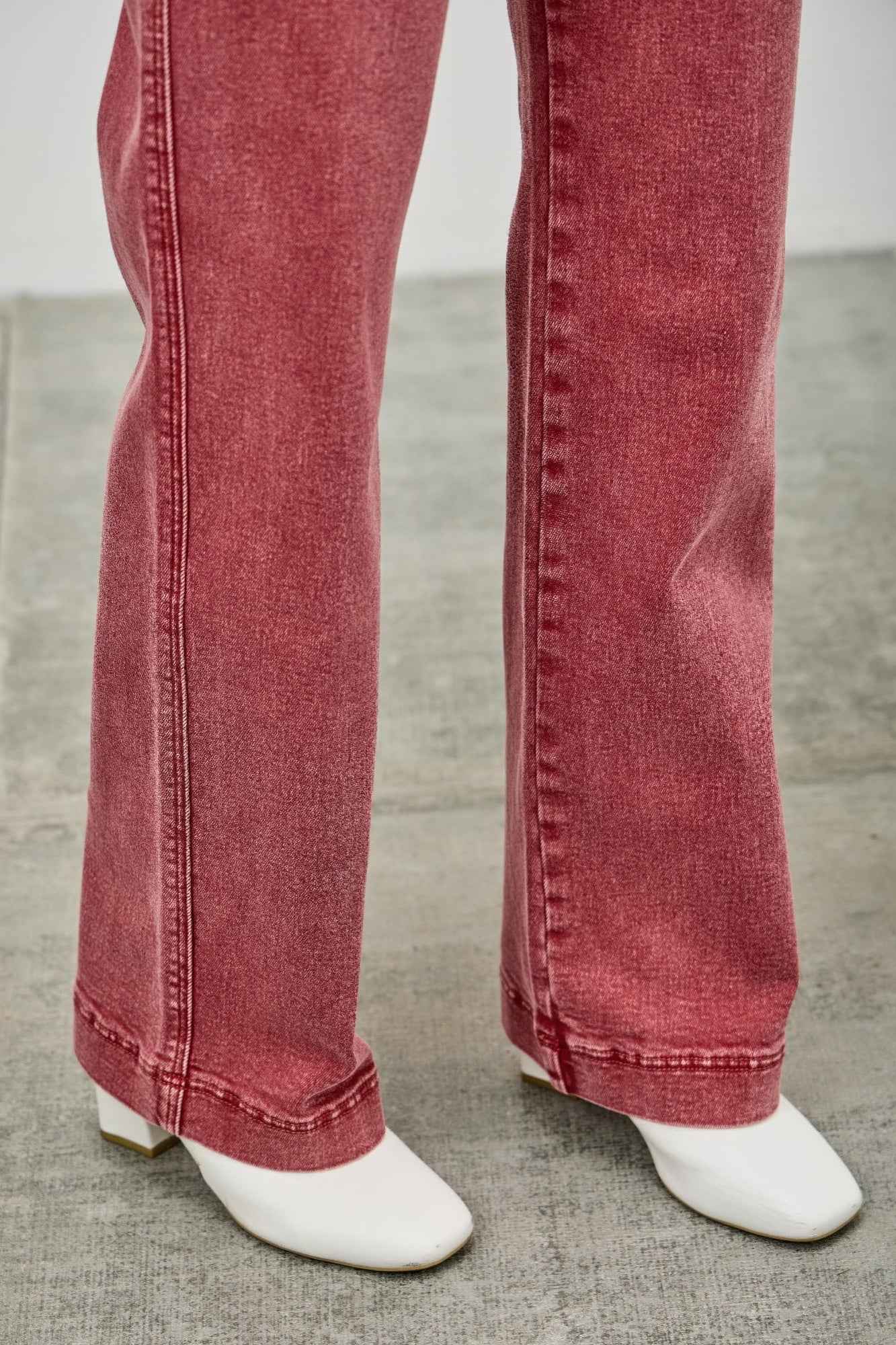 High Rise Slim Wide Straight