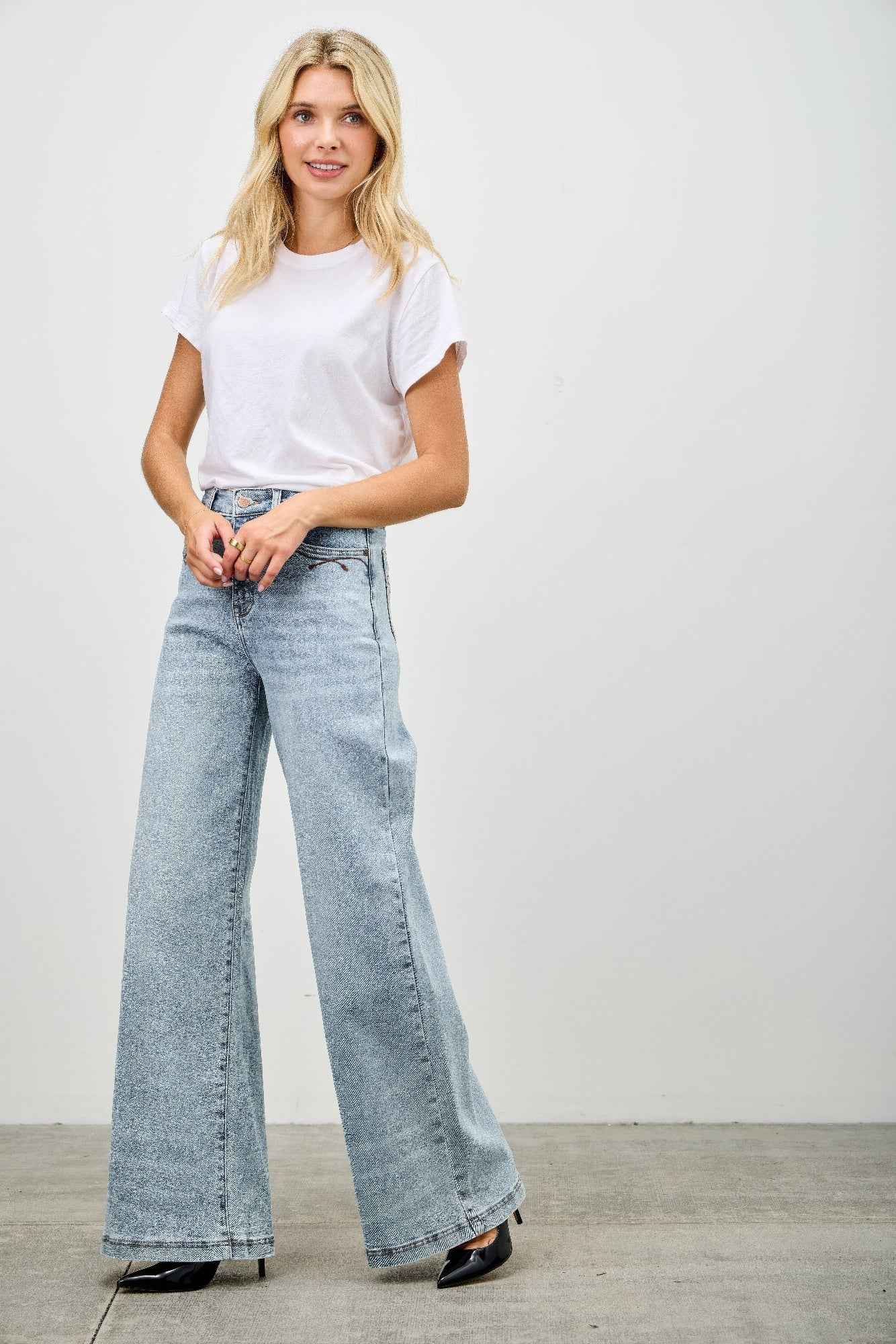 High Rise Wide Leg