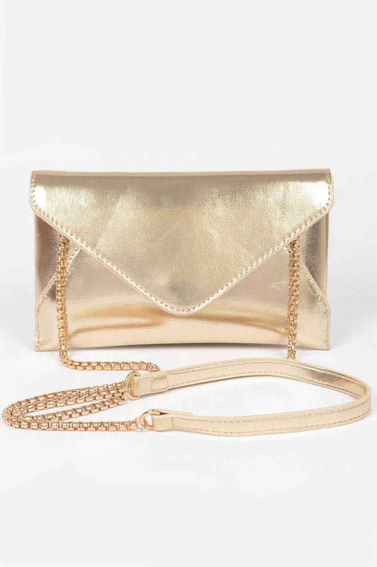 Metallic Small Envelope Clutch