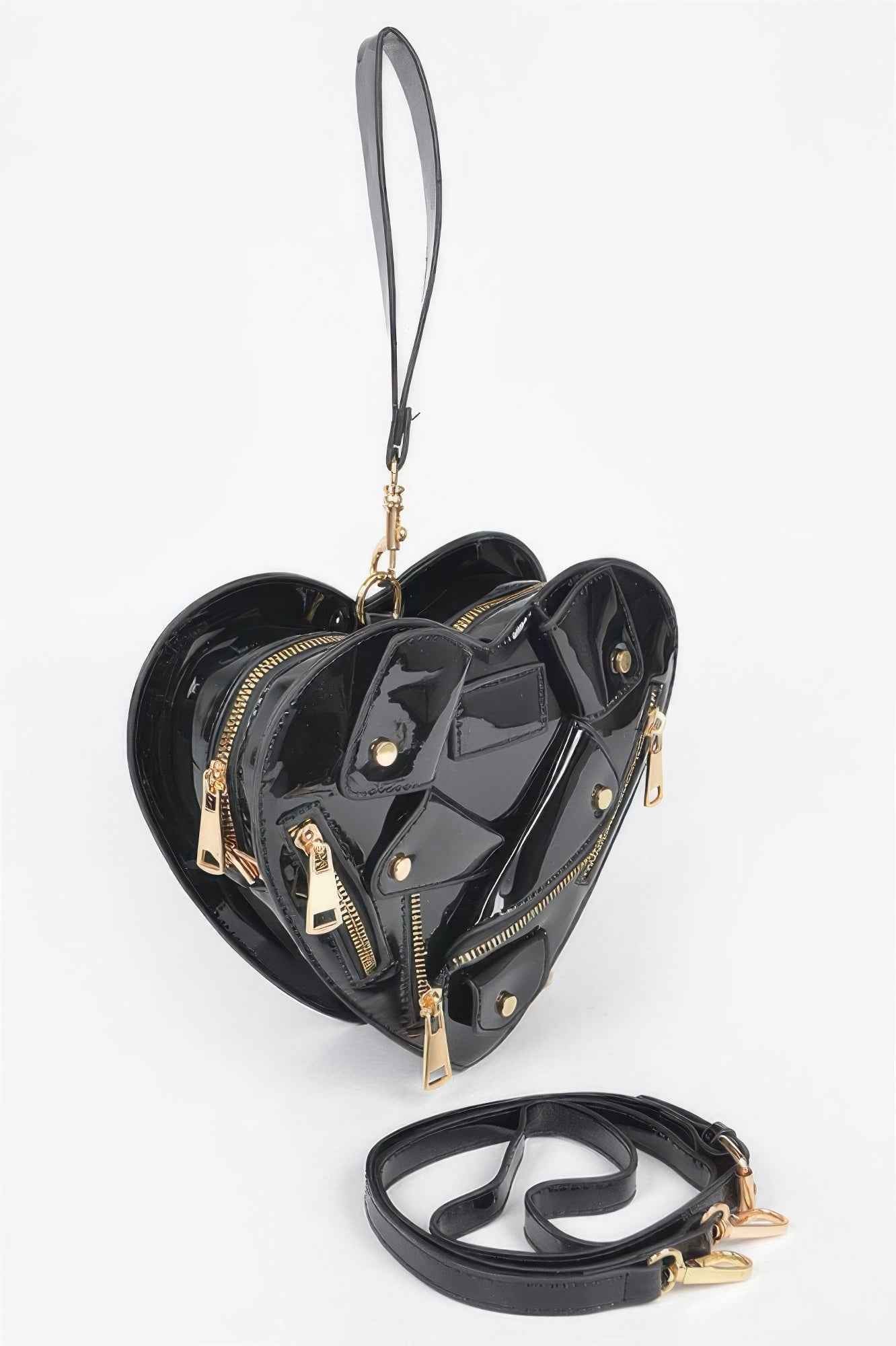 Heart Shape Jacket Crossbody Bag