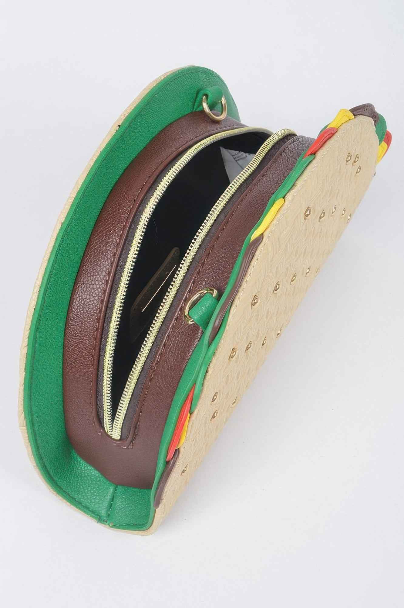 Studded Taco Shape Clutch