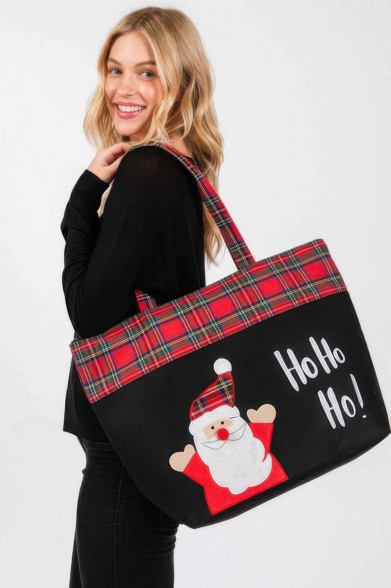 Ho Ho Ho Letter Santa Christmas Tote Bag