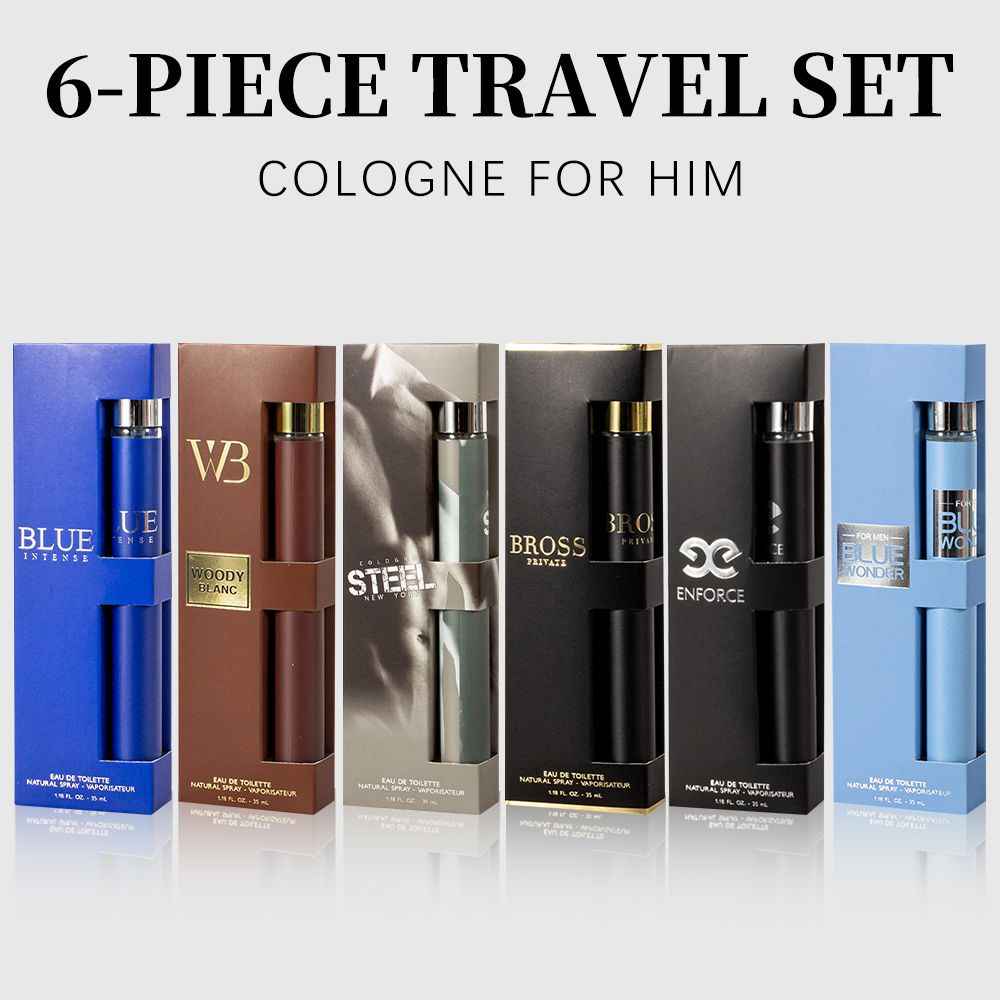 6pcs Set, 1.18fl.oz/35ml Each Bottle, Men's Eau De Toilette Spray, Long-Lasting Perfume, 6 Different Scent, Perfect for Dating, Daily Life, Parties, Gift Giving